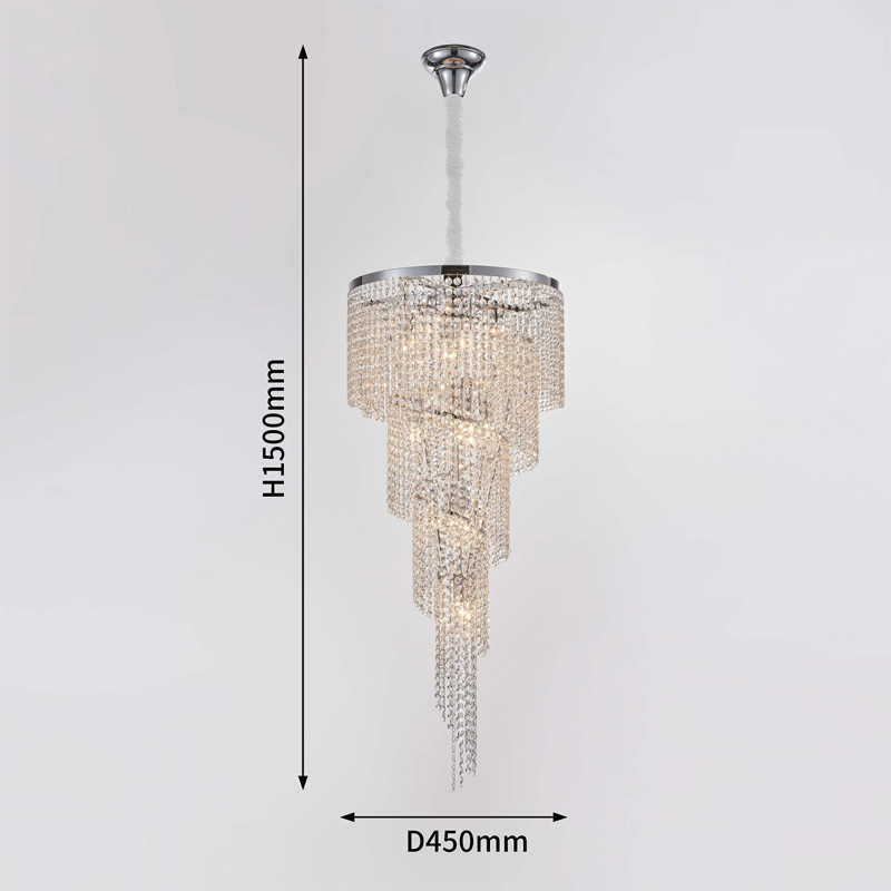 Хрустальная люстра Crystal Art Nickel D45 см Хрустальная люстра Crystal Art Nickel D45 см в Тюмени