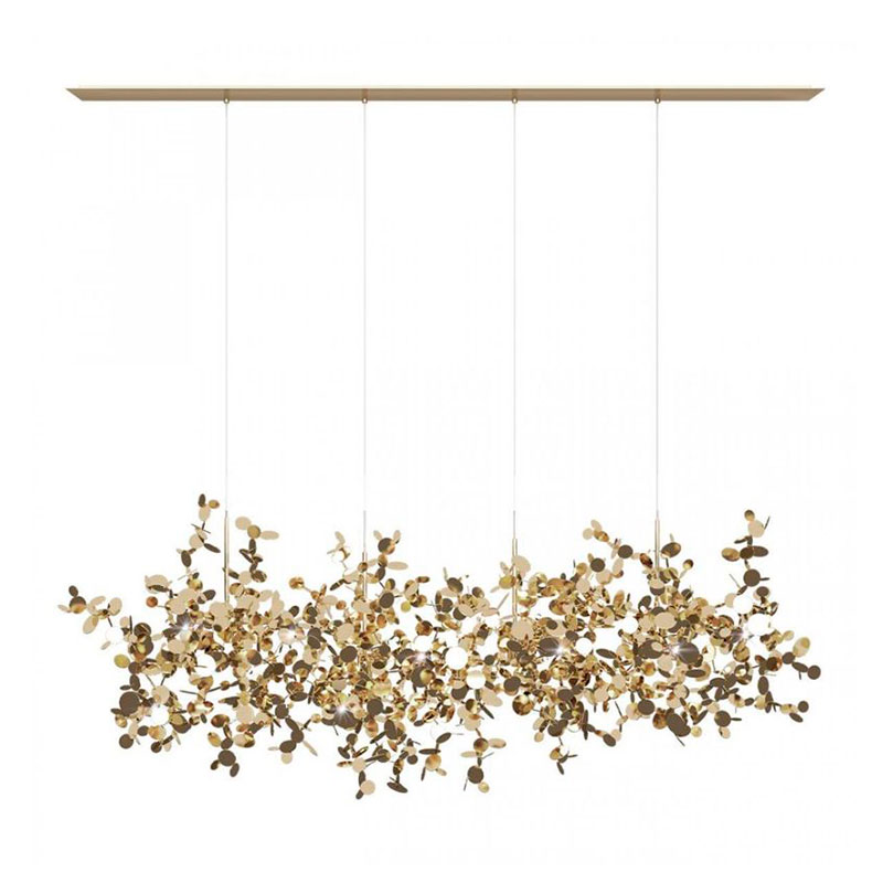 Люстра Terzani Argent Suspension Linear Gold длина 120 см Золотой Люстра Terzani Argent Suspension Linear Gold длина 120 см Золотой в Тюмени | Loft Concept