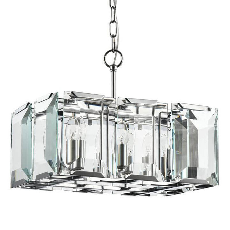 Люстра Harlow Crystal Square Chandelier chrome 6 Хром Люстра Harlow Crystal Square Chandelier chrome 6 Хром в Тюмени | Loft Concept