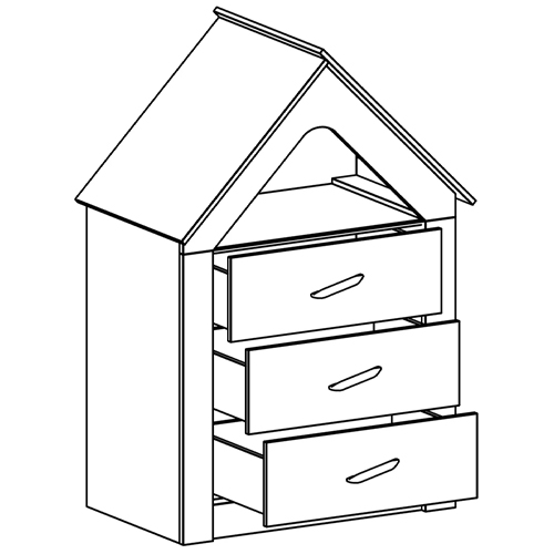 Комод в детскую Tiny Town Chest of Drawers Комод в детскую Tiny Town Chest of Drawers в Тюмени