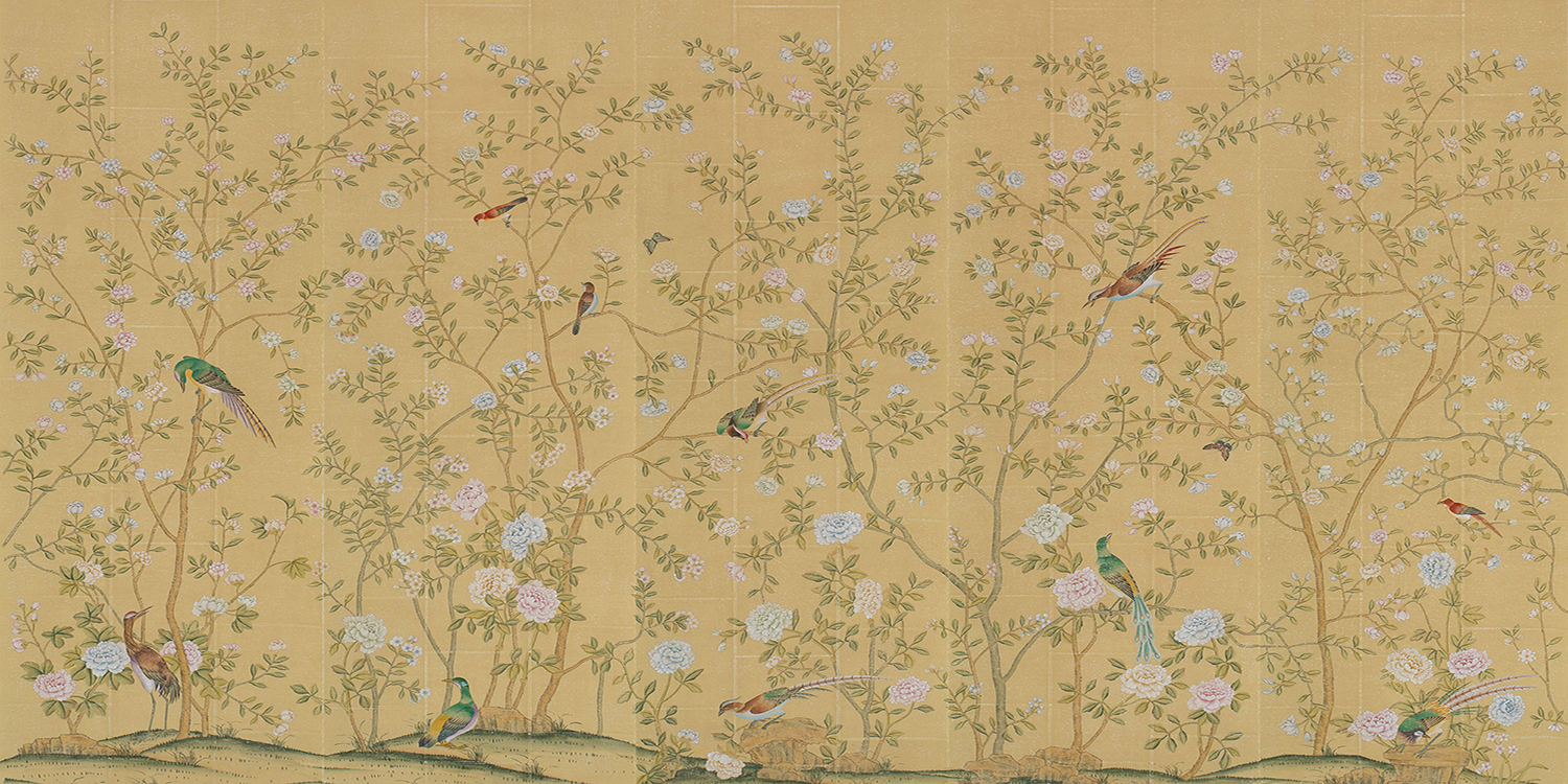 Обои ручная роспись Chatsworth Bistre - фото