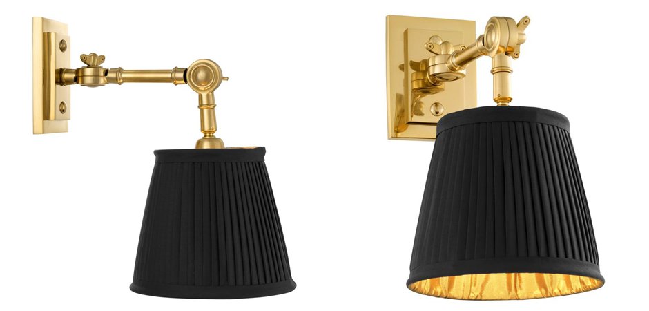 Бра Wall Lamp Wentworth Single Gold+Black Бра Wall Lamp Wentworth Single Gold+Black - Loft-Concept в Тюмени