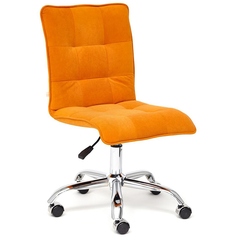 Кресло Deborah flock orange Оранжевый Хром Кресло Deborah flock orange Оранжевый Хром в Тюмени | Loft Concept