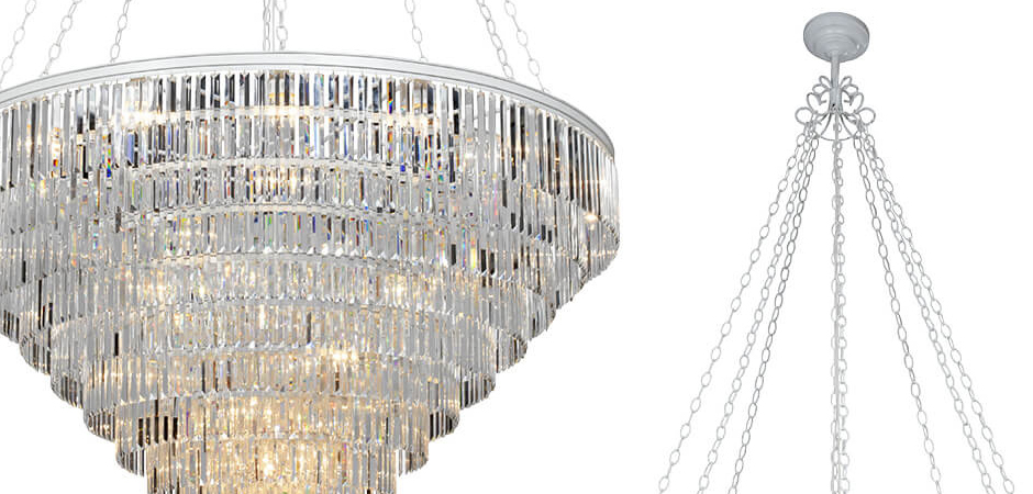 Большая Многоярусная люстра ODEON CLEAR GLASS 11-TIER диаметр 160 см Большая Многоярусная люстра ODEON CLEAR GLASS 11-TIER диаметр 160 см - Loft-Concept в Тюмени
