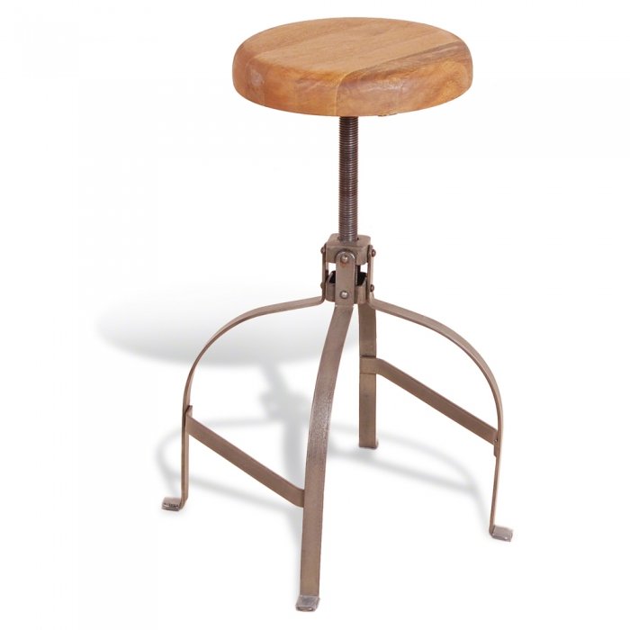 Барный стул Industrial Metal Rust Screw Bar Stool Коричневый Барный стул Industrial Metal Rust Screw Bar Stool Коричневый в Тюмени | Loft Concept