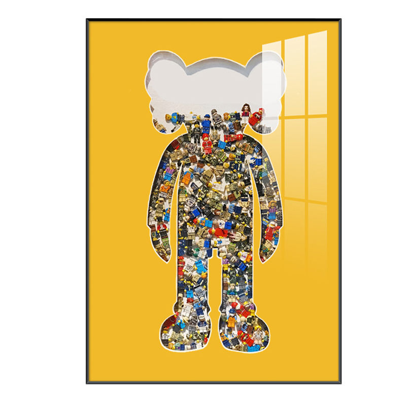 Постер Bearbrick Yellow Мульти Постер Bearbrick Yellow Мульти в Тюмени | Loft Concept