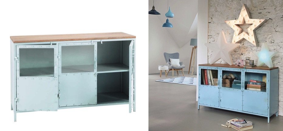Буфет в стиле Лофт Industrial Rust Blue Chest Голубой Буфет в стиле Лофт Industrial Rust Blue Chest Голубой - Loft-Concept в Тюмени