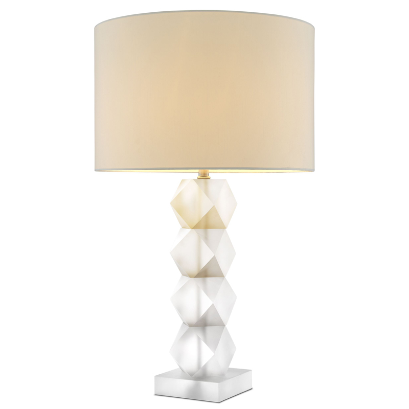 Настольная лампа Eichholtz Table Lamp Whealon Прозрачный Белый Настольная лампа Eichholtz Table Lamp Whealon Прозрачный Белый в Тюмени | Loft Concept