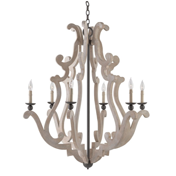 Люстра Durand Chandelier Бежево-серый Люстра Durand Chandelier Бежево-серый в Тюмени | Loft Concept