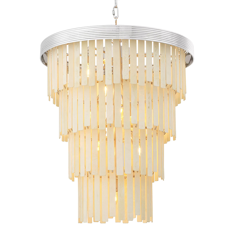 Люстра Eichholtz Chandelier Arizona L Nickel Никель ivory ( слоновая кость ) Люстра Eichholtz Chandelier Arizona L Nickel Никель ivory ( слоновая кость ) в Тюмени | Loft Concept