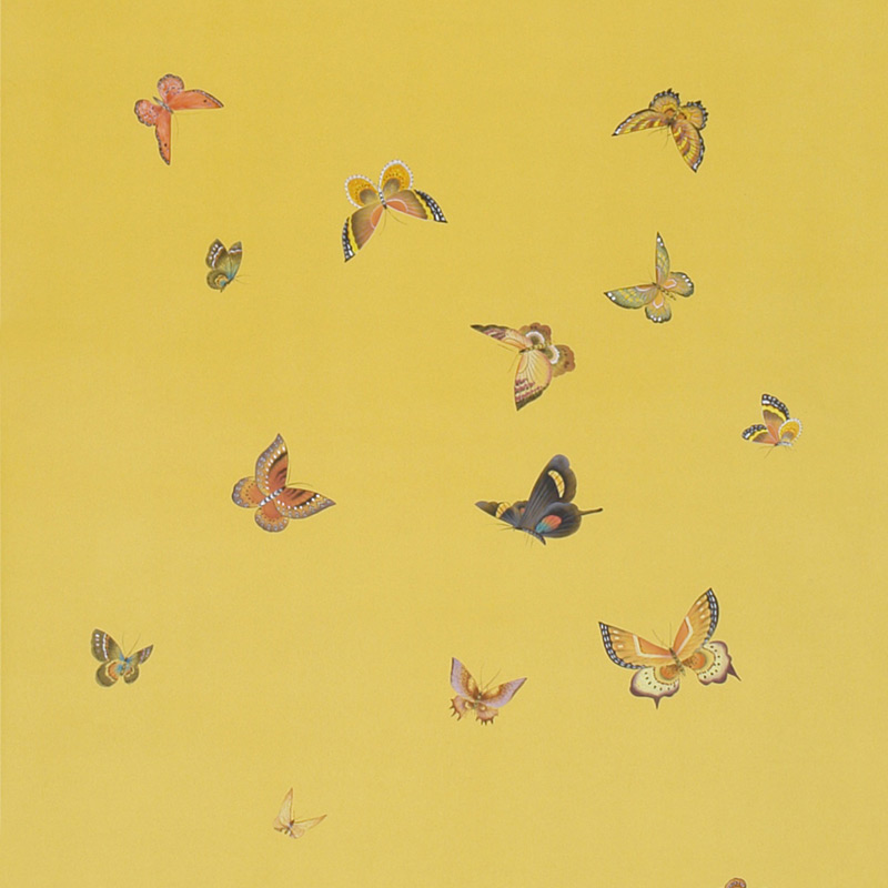 Обои ручная роспись Butterflies Monarch on dyed paper Обои ручная роспись Butterflies Monarch on dyed paper в Тюмени | Loft Concept