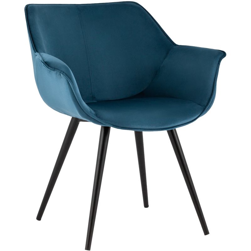 Стул Mason chair Пыльно-Синий Велюр Синий Черный Стул Mason chair Пыльно-Синий Велюр Синий Черный в Тюмени | Loft Concept