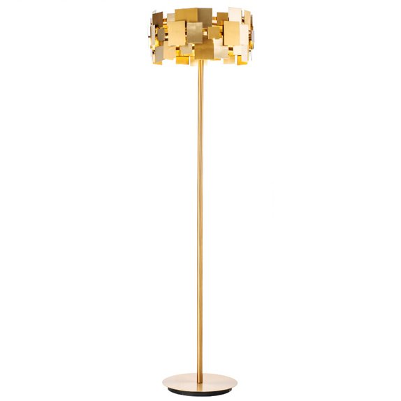 Торшер Gold Plate Floor Lamp Торшер Gold Plate Floor Lamp в Тюмени | Loft Concept