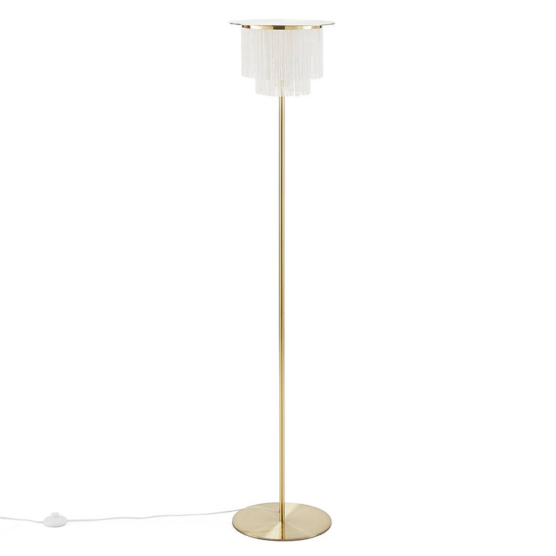 Торшер Houtique Floor lamp Cream Кремовый Латунь Торшер Houtique Floor lamp Cream Кремовый Латунь в Тюмени | Loft Concept