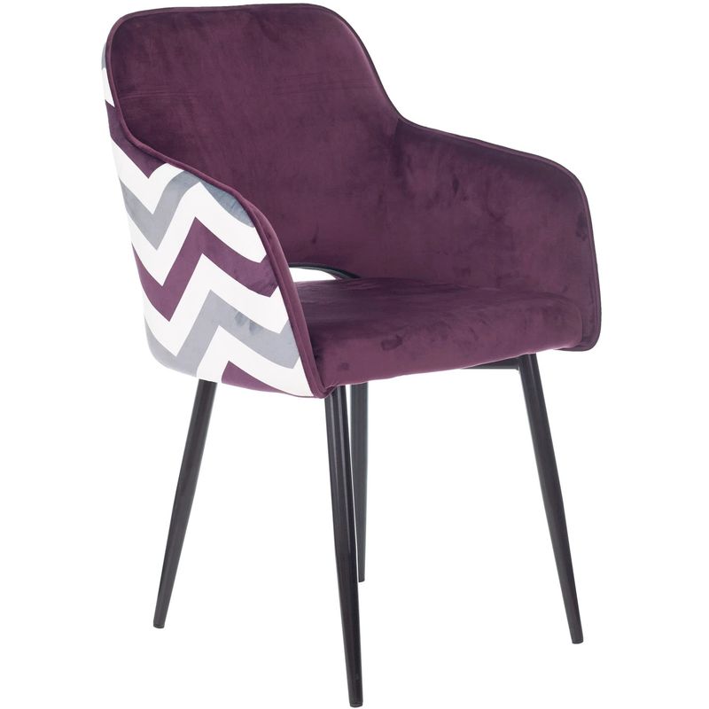 Стул SHARRON Chair Сливовый Зигзаг Сливовый Белый Черный Серый Стул SHARRON Chair Сливовый Зигзаг Сливовый Белый Черный Серый в Тюмени | Loft Concept