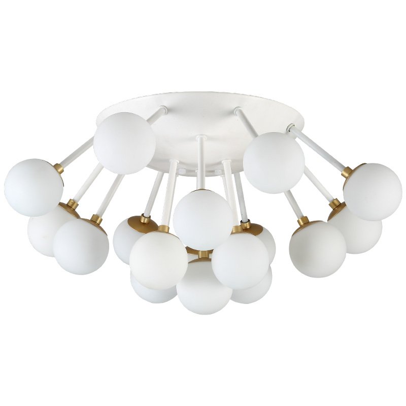 Потолочная люстра Fungi ceiling Белый Золотой Потолочная люстра Fungi ceiling Белый Золотой в Тюмени | Loft Concept