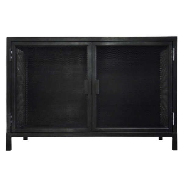 Буфет с 2-мя дверцами из металлической сетки Industrial Loft Dark Metal 2 Door Beto Cabinet Черный Буфет с 2-мя дверцами из металлической сетки Industrial Loft Dark Metal 2 Door Beto Cabinet Черный в Тюмени | Loft Concept