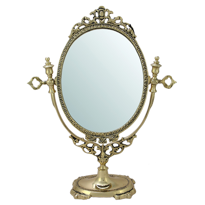 Зеркало настольное в бронзовой раме Royal Gold Mirrors Золотой Зеркало настольное в бронзовой раме Royal Gold Mirrors Золотой в Тюмени | Loft Concept