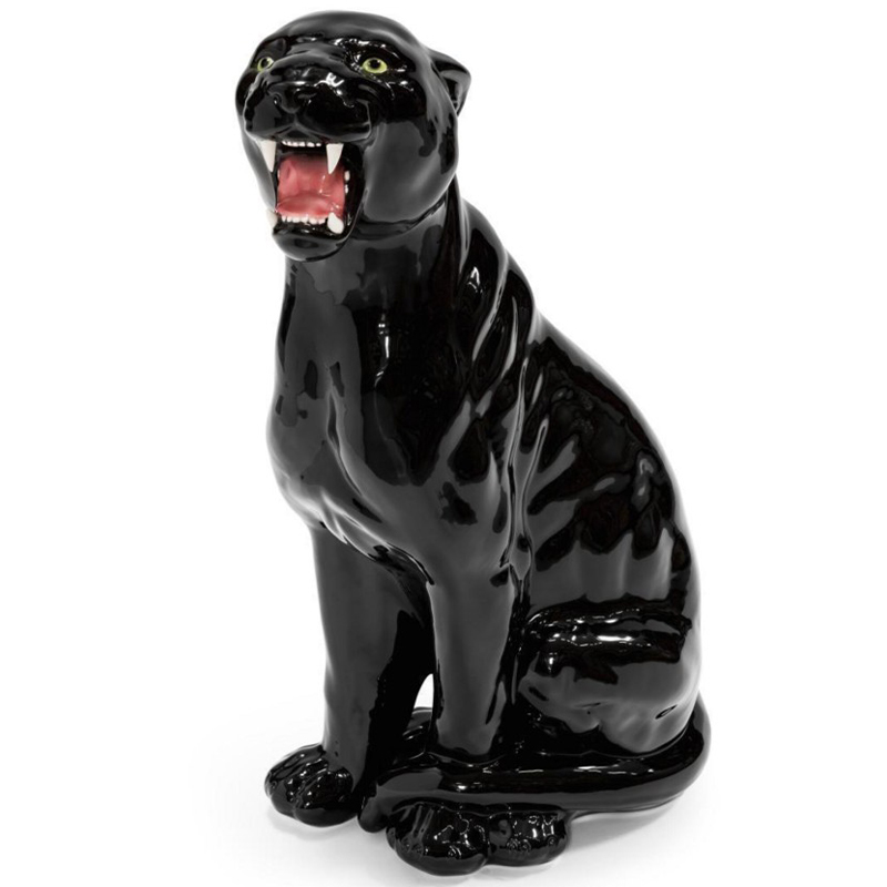 Статуэтка Abhika Leopard Dx Shiny Black Глянцевый черный Статуэтка Abhika Leopard Dx Shiny Black Глянцевый черный в Тюмени | Loft Concept