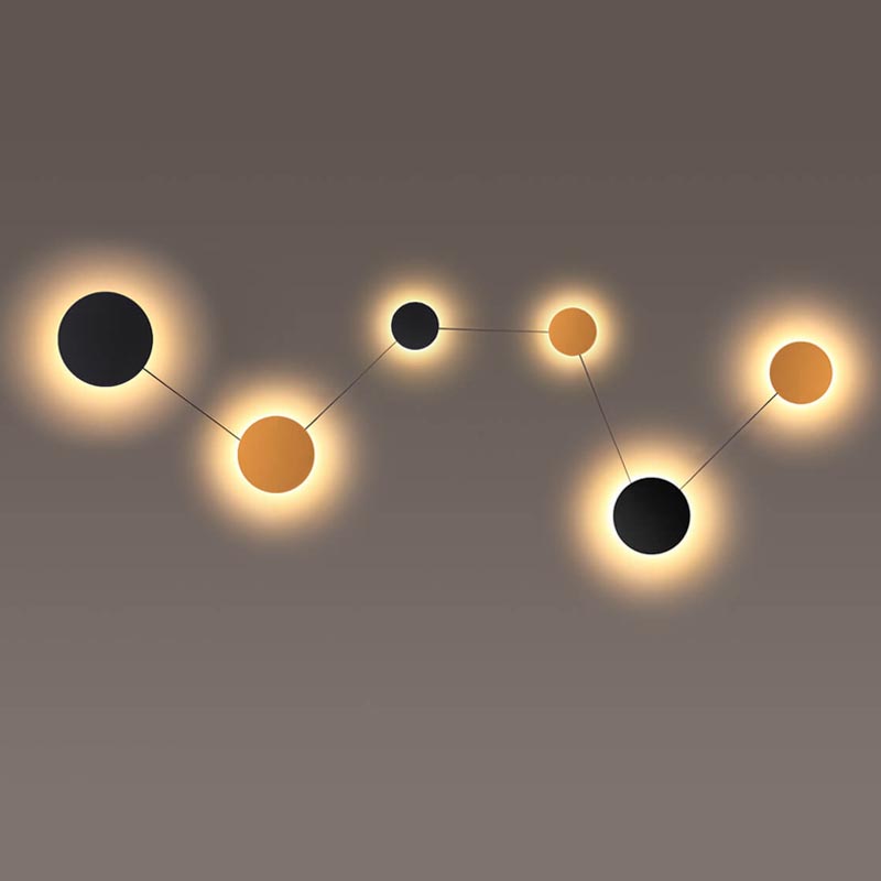 Бра Star System Sconce 6 Черный Золотой Бра Star System Sconce 6 Черный Золотой в Тюмени | Loft Concept