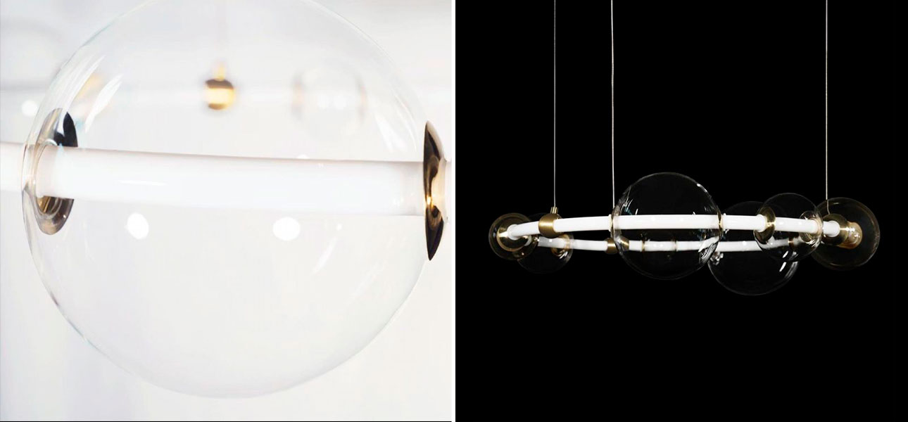 Люстра светодиодная кольцо Iona Necklace белая диаметр 73 - фото