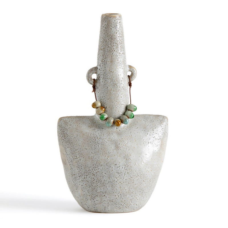 Ваза Ceramic Vase Beads On The Ears Бежевый Ваза Ceramic Vase Beads On The Ears Бежевый в Тюмени | Loft Concept