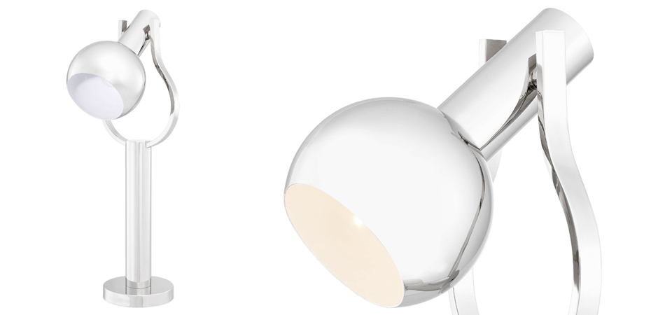 Настольная лампа Eichholtz Table Lamp Jaques Nickel Настольная лампа Eichholtz Table Lamp Jaques Nickel - Loft-Concept в Тюмени