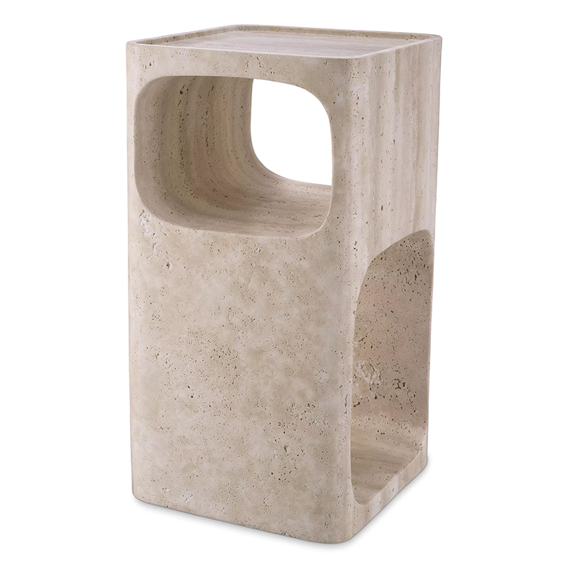 Приставной стол Eichholtz Side Table Adler Travertine Песочный Приставной стол Eichholtz Side Table Adler Travertine Песочный в Тюмени | Loft Concept