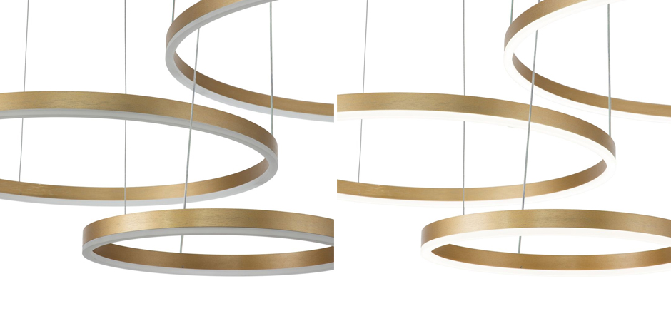 Подвесной светильник Neo Circles Triple Gold Подвесной светильник Neo Circles Triple Gold - Loft-Concept в Тюмени