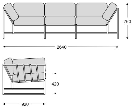 Диван Canvas & Copper Sofa Диван Canvas & Copper Sofa в Тюмени