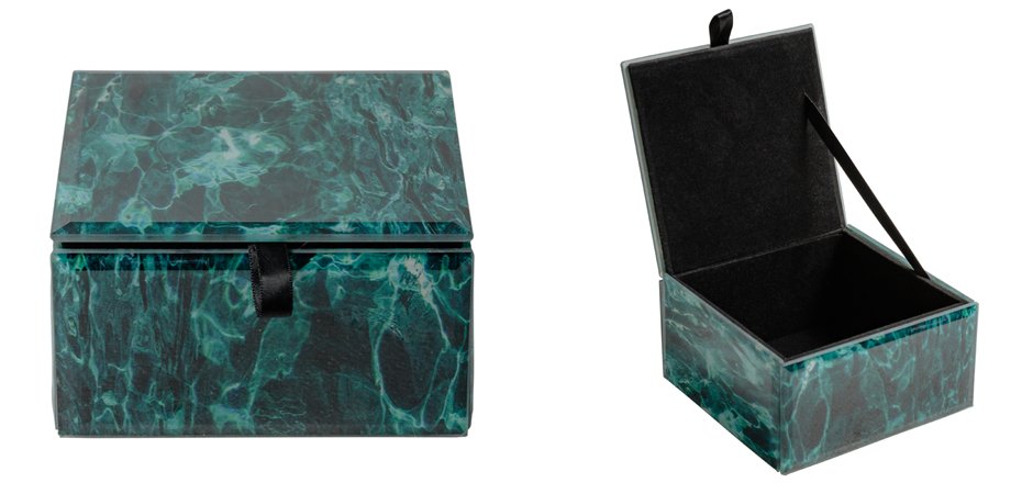 Шкатулка Turquoise Smoke Cube Шкатулка Turquoise Smoke Cube - Loft-Concept в Тюмени