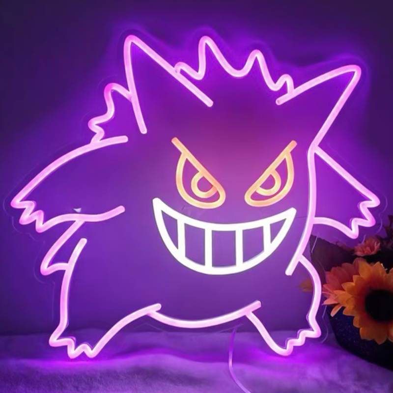 Неоновая настенная лампа Gengar Pokemon Neon Wall Lamp Фиолетовый Желтый Белый Неоновая настенная лампа Gengar Pokemon Neon Wall Lamp Фиолетовый Желтый Белый в Тюмени | Loft Concept