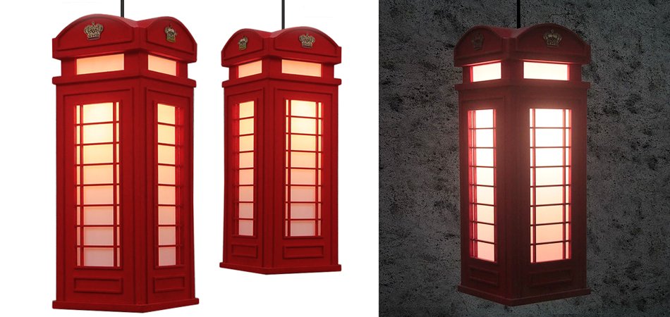 Подвесной светильник London Phone Booth Pendant - Loft-Concept в Тюмени