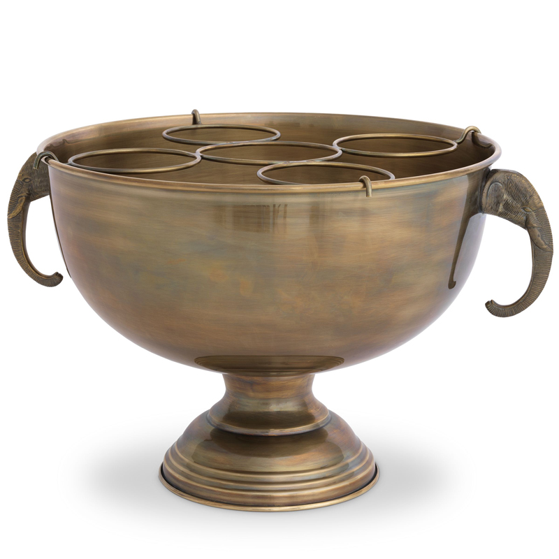 Ведерко для льда Eichholtz Champagne Cooler Maharaja Винтажная латунь Ведерко для льда Eichholtz Champagne Cooler Maharaja Винтажная латунь в Тюмени | Loft Concept