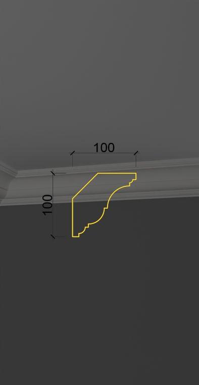 Гладкий карниз KT-10 Гладкий карниз KT-10 в Тюмени