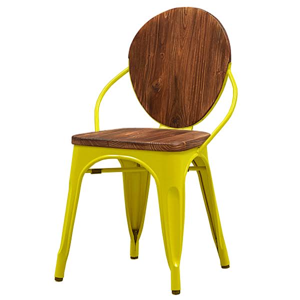 Стул Tolix chair Wooden Yellow Дуб темный Желтый Стул Tolix chair Wooden Yellow Дуб темный Желтый в Тюмени | Loft Concept