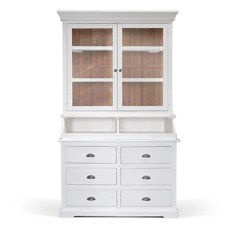 Шкаф Ruggerio Provence HARMONIE Glass Door small Белый Шкаф Ruggerio Provence HARMONIE Glass Door small Белый в Тюмени | Loft Concept