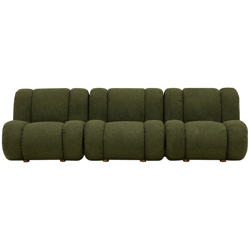 Модульный диван Erasmus Modular Sofa Green Зеленый Коричневый Модульный диван Erasmus Modular Sofa Green Зеленый Коричневый в Тюмени | Loft Concept