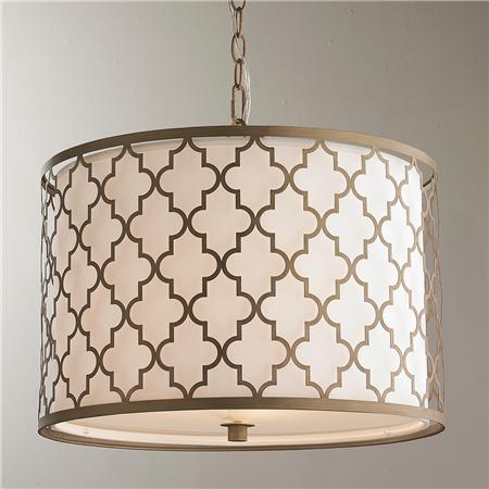 Люстра Contempo Arabesque Convertible Drum Pendant Латунь Люстра Contempo Arabesque Convertible Drum Pendant Латунь в Тюмени | Loft Concept
