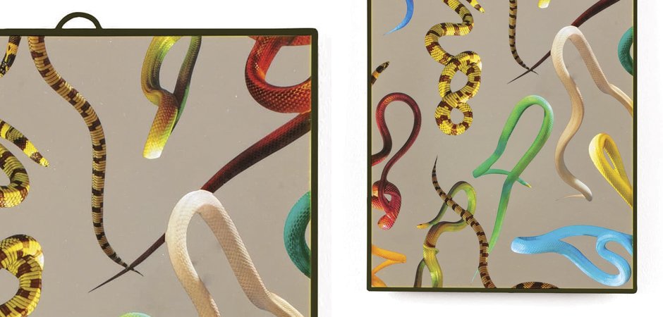 Зеркало Seletti Mirror Medium Snakes Зеркало Seletti Mirror Medium Snakes - Loft-Concept в Тюмени
