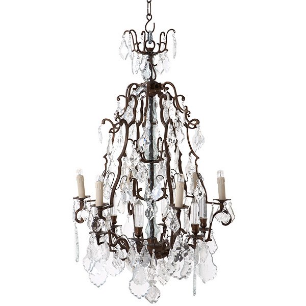 Люстра Luster Chateau De Wideville Латунь Прозрачный (Transparent) Люстра Luster Chateau De Wideville Латунь Прозрачный (Transparent) в Тюмени | Loft Concept