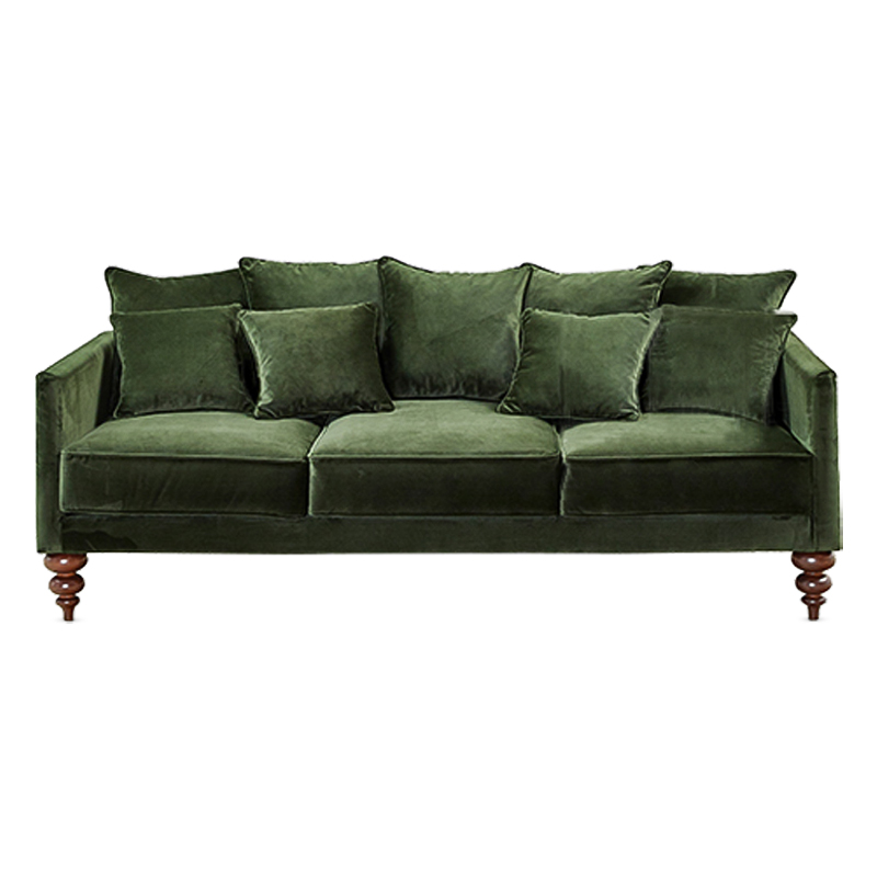 Диван Graceful Details Sofa Green Коричневый Зеленый Диван Graceful Details Sofa Green Коричневый Зеленый в Тюмени | Loft Concept
