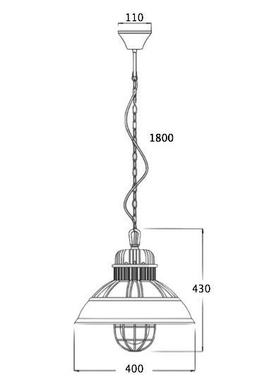 Подвесной светильник Loft Industrial Metal Cage Elder Подвесной светильник Loft Industrial Metal Cage Elder в Тюмени