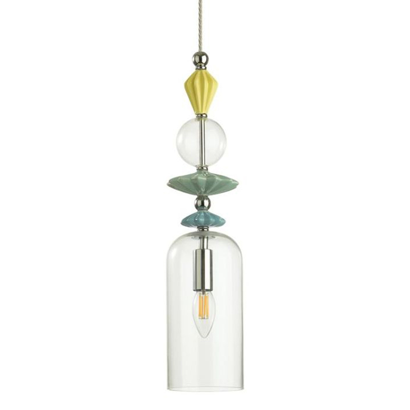 Подвесной светильник Iris Glas hanging lamp candy C chrome Прозрачное Стекло Прозрачный желтый Голубой Хром Прозрачный зеленый Подвесной светильник Iris Glas hanging lamp candy C chrome Прозрачное Стекло Прозрачный желтый Голубой Хром Прозрачный зеленый в Тюмени | Loft Concept