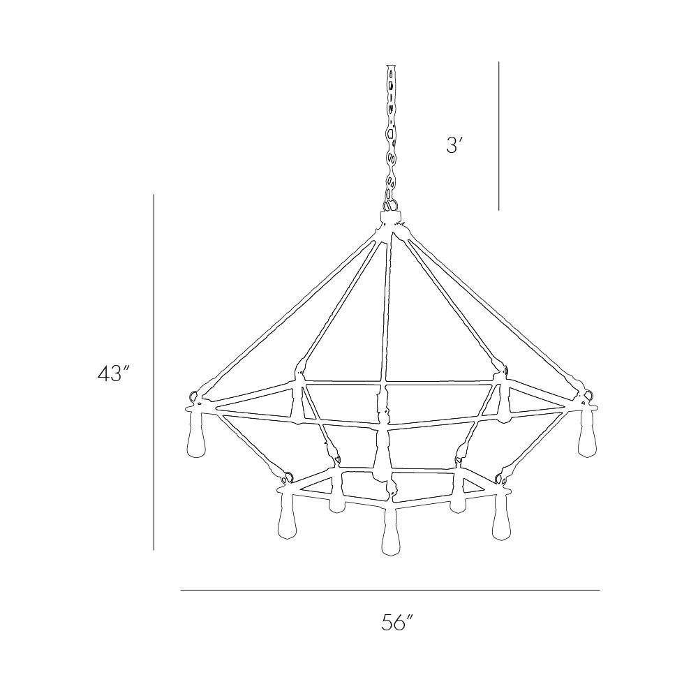 Люстра Arteriors MCINTYRE TWO TIERED CHANDELIER Люстра Arteriors MCINTYRE TWO TIERED CHANDELIER в Тюмени