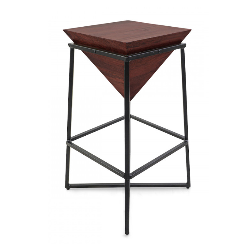 Приставной стол Inverted Pyramid Side Table dark Черный Коричневый Приставной стол Inverted Pyramid Side Table dark Черный Коричневый в Тюмени | Loft Concept