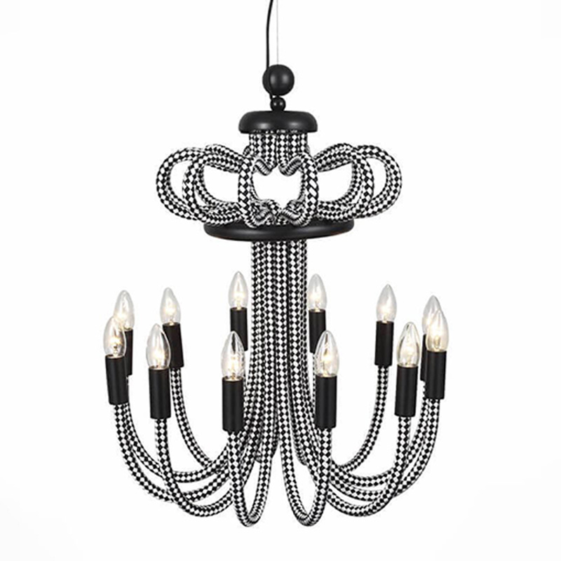 Люстра Belcalis chandelier Черно-белый Люстра Belcalis chandelier Черно-белый в Тюмени | Loft Concept