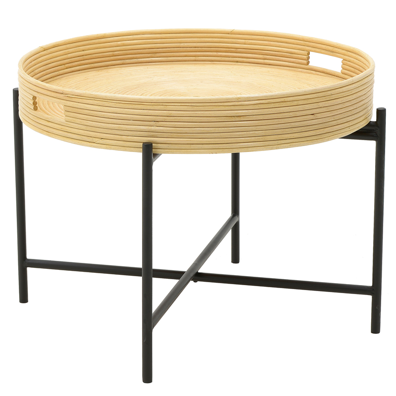 Кофейный стол-поднос Odelis Rattan Table Черный Древесина Кофейный стол-поднос Odelis Rattan Table Черный Древесина в Тюмени | Loft Concept