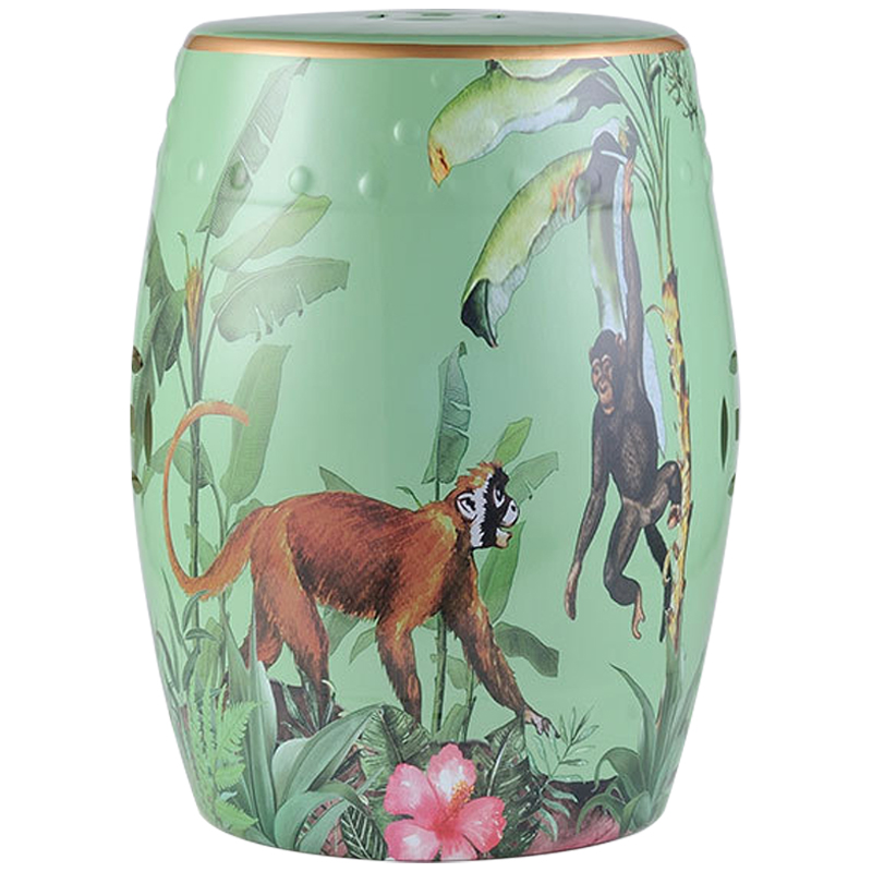 Керамический табурет Monkey Tropical Animal Ceramic Stool Green Зеленый Мульти Керамический табурет Monkey Tropical Animal Ceramic Stool Green Зеленый Мульти в Тюмени | Loft Concept