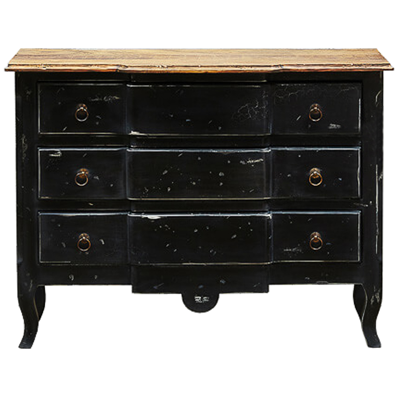 Комод в винтажном стиле Renee Black Vintage Commode Черный Коричневый Винтажный черный Комод в винтажном стиле Renee Black Vintage Commode Черный Коричневый Винтажный черный в Тюмени | Loft Concept
